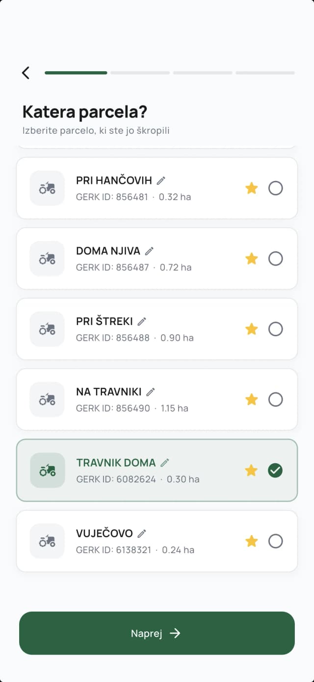 01. Odpri pravo parcelo
